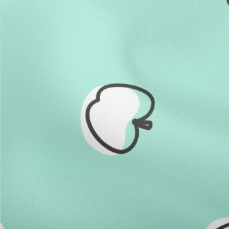 White Apple Silhouette Dobby