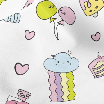 Dreamy Cute Graffiti Micro Fleece