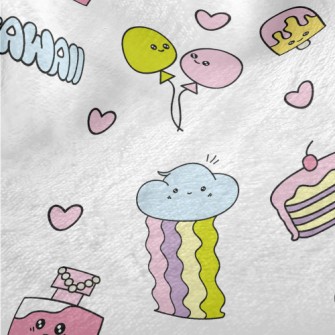 Dreamy Cute Graffiti Minky