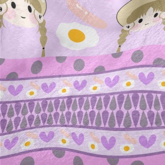 Girl With Breakfast Minky