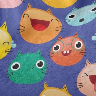 Colorful Cat Emoji Minky
