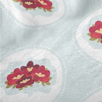 Cartoon Elegant Flowers Minky