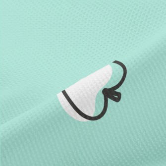 White Apple Silhouette Piqué