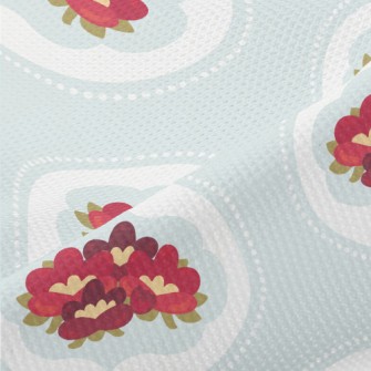 Cartoon Elegant Flowers Piqué