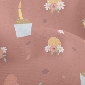 Easter Cup Cakes Lightweight Performance Linen