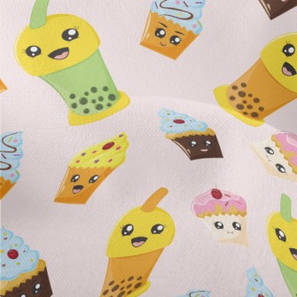 Cup Cake With Bubble Tea Lightweight Performance Linen
