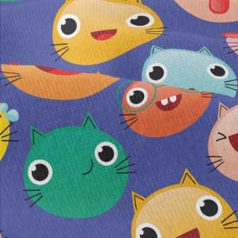Colorful Cat Emoji Modern Jersey