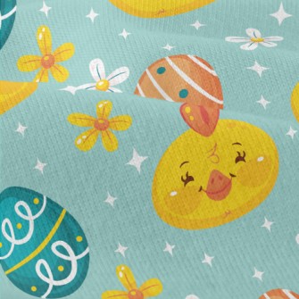 Happy Chick And Easter Eggs Modern Jersey