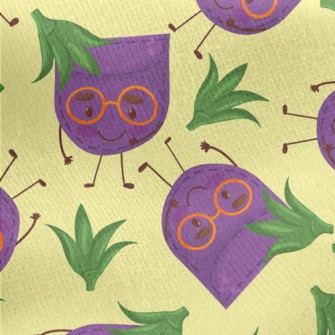 Eggplant Pocket Jersey Backed Fleece