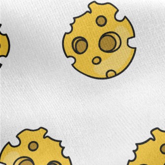 Cartoon Meteorite Fragments Jersey Backed Fleece