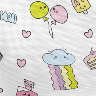 Dreamy Cute Graffiti Pongee