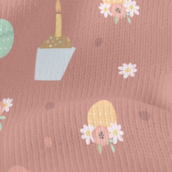 Easter Cup Cakes Stretch Jersey