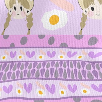 Girl With Breakfast Stretch Jersey