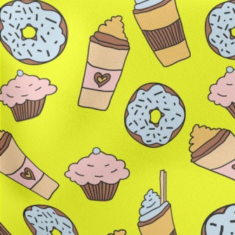 Desserts And Milkshakes Lightweight Cotton Poplin