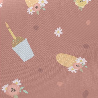 Easter Cup Cakes Midweight Cotton Poplin