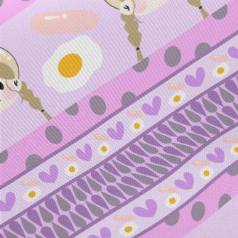 Girl With Breakfast Midweight Cotton Poplin