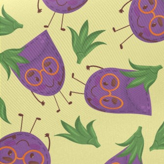 Eggplant Pocket Midweight Cotton Poplin