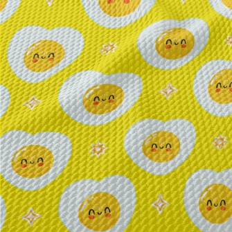 Smiley Heart Fried Egg Birdseye Piqué