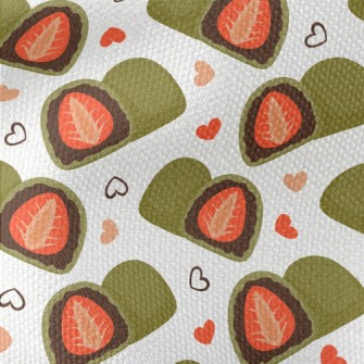 Matcha Red Bean Strawberry Dai Waterproof Canvas