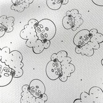 Funny Hand Drawn Woman Waterproof Canvas