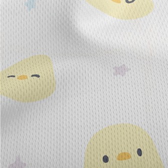 Cute Yellow Chick Athletic Mesh Flat Back