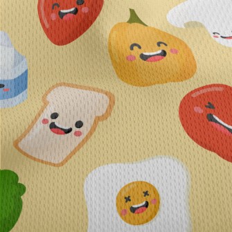 Nutritious And Healthy Breakfa Athletic Mesh Flat Back