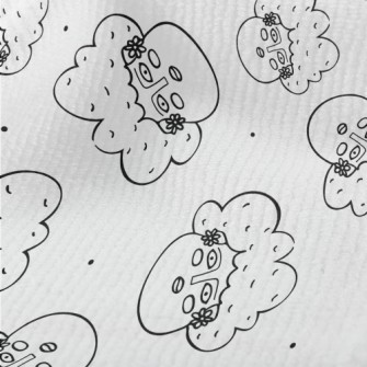 Funny Hand Drawn Woman Terry