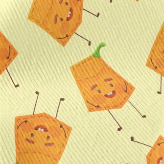 Pumpkin Shape Pocket Standard Corduroy