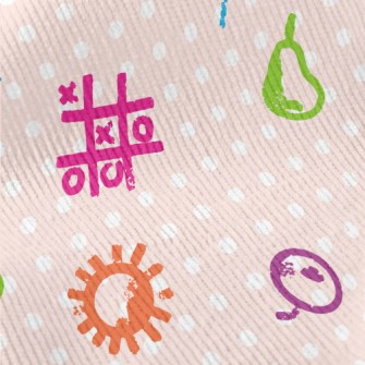 TicTacToe Doodle Standard Corduroy