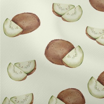 Watercolor Hand Drawn Kiwi Fru Dobby