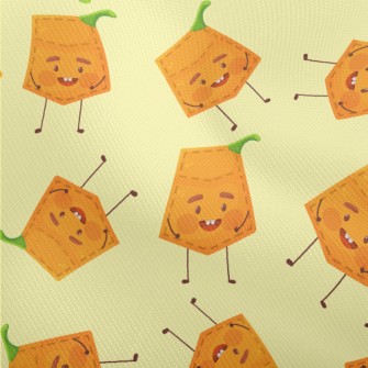 Pumpkin Shape Pocket Dobby