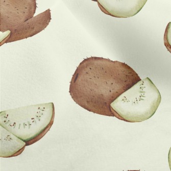 Watercolor Hand Drawn Kiwi Fru Micro Fleece