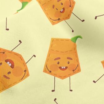 Pumpkin Shape Pocket Micro Fleece