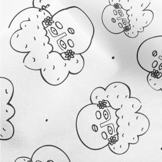 Funny Hand Drawn Woman Micro Fleece