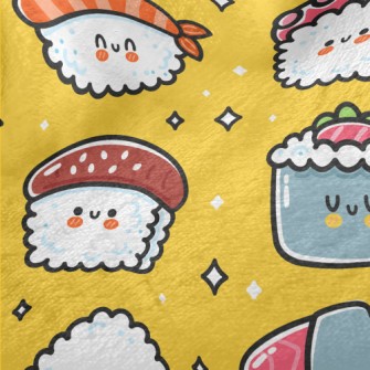 Fun Cartoon Sushi Minky