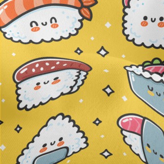 Fun Cartoon Sushi Lightweight Performance Linen