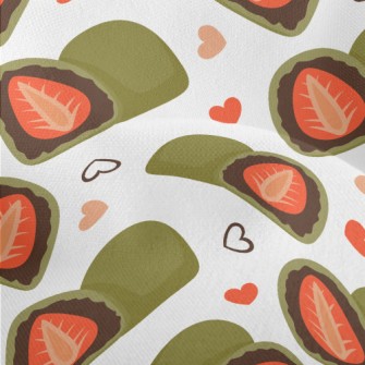 Matcha Red Bean Strawberry Dai Lightweight Performance Linen