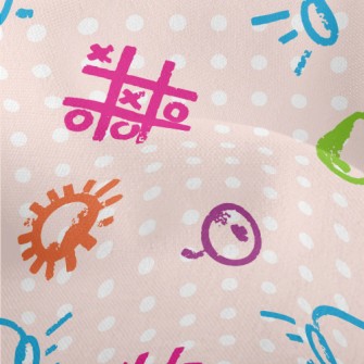 TicTacToe Doodle Lightweight Performance Linen