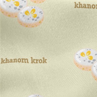 Thai Crispy Coconut Milk Jersey Backed Fleece