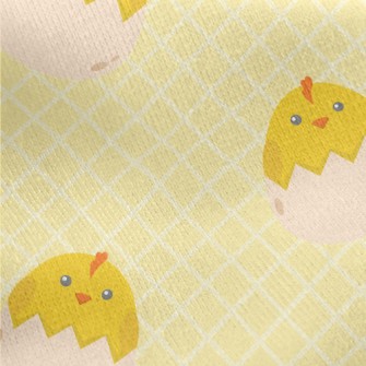 New Born Chick Jersey Backed Fleece