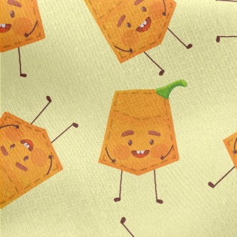 Pumpkin Shape Pocket Jersey Backed Fleece
