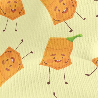Pumpkin Shape Pocket Stretch Jersey