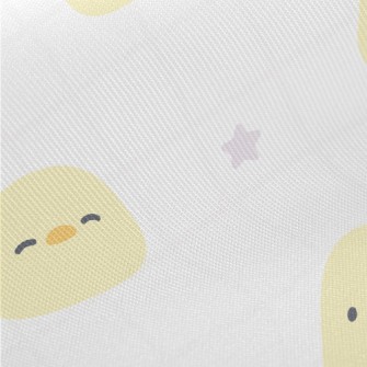 Cute Yellow Chick Midweight Cotton Poplin