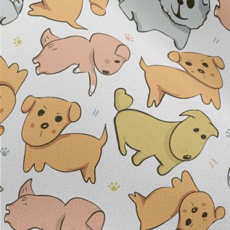 Hand Drawn Illustration Of Pup Chiffon