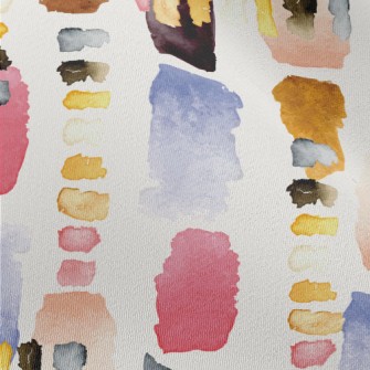 Colorful Abstract Watercolor B Chiffon