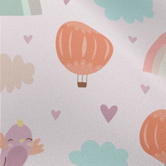 Colorful Bird Hot Air Balloon  Chiffon