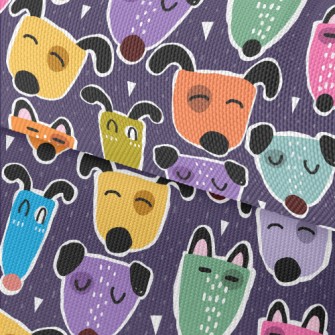 Brightly Colored Dogs Waterproof Oxford