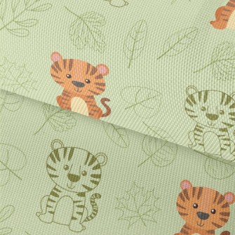 Cute Tiger Sitting Waterproof Oxford