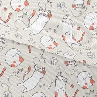 Cats Playing Happily With Ball Waterproof Oxford