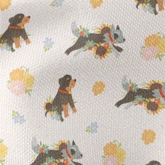 Cute Color Blocks Of Rottweile Waterproof Canvas